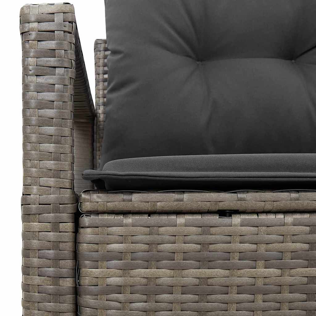 Garten-Sofa mit Kissen 120 x 62 x 69 cm Poly-Rattan