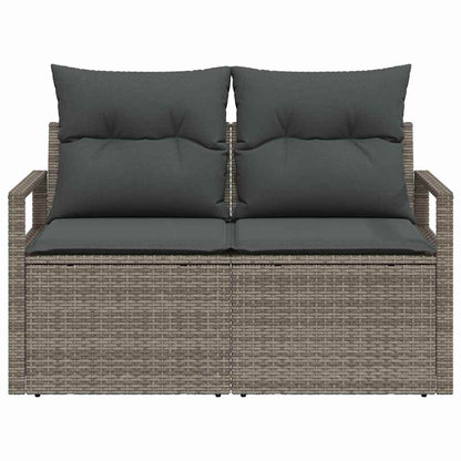 Garten-Sofa mit Kissen 120 x 62 x 69 cm Poly-Rattan