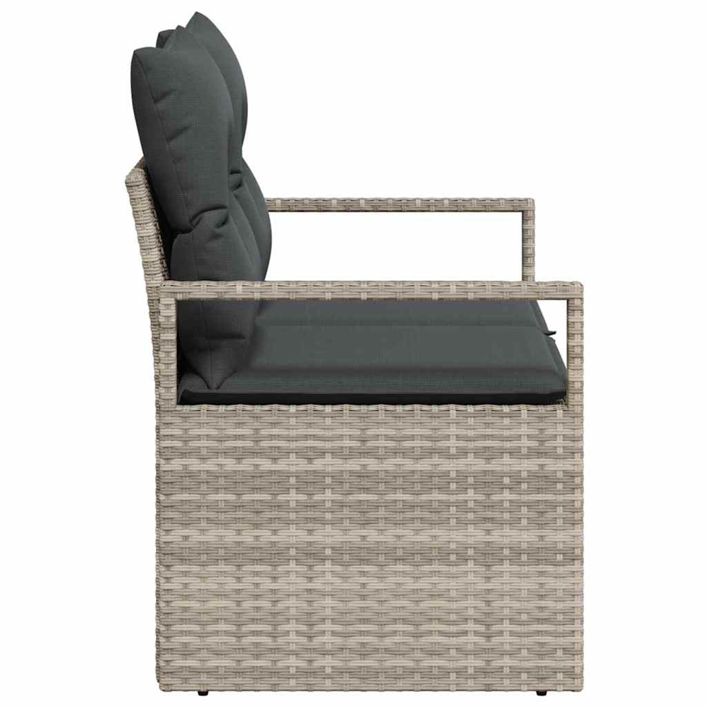 Garten-Sofa mit Kissen 120 x 62 x 69 cm Poly-Rattan