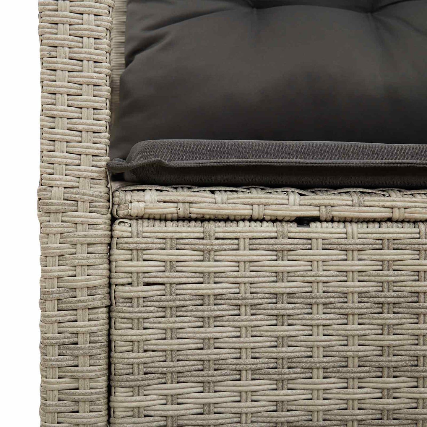 Garten-Sofa mit Kissen 120 x 62 x 69 cm Poly-Rattan
