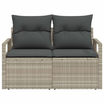 Garten-Sofa mit Kissen 120 x 62 x 69 cm Poly-Rattan