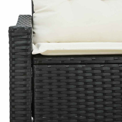 Garten-Sofa mit Kissen 123 x 62 x 69 cm Poly-Rattan
