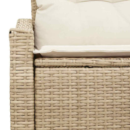 Garten-Sofa mit Kissen 123 x 62 x 69 cm Poly-Rattan