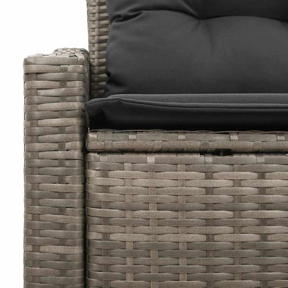 Garten-Sofa mit Kissen 123 x 62 x 69 cm Poly-Rattan