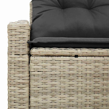 Garten-Sofa mit Kissen 123 x 62 x 69 cm Poly-Rattan