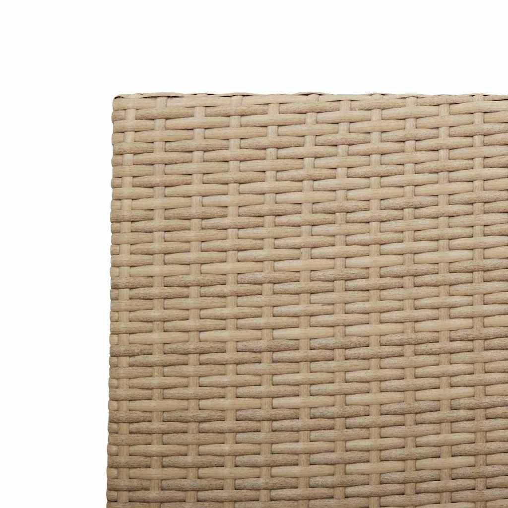 vidaXL Garten Stapelstühle 2 pcs Creme und Braun