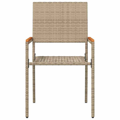 vidaXL Garten Stapelstühle 2 pcs Creme und Braun