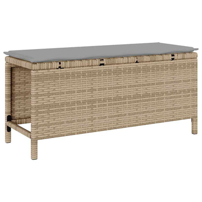 Garten Essgruppe Beige Poly-Rattan