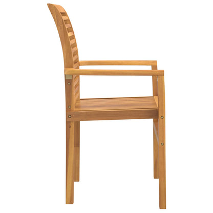 vidaXL Esszimmerstuhl 4 pcs Braun 62 x 55 x 94 cm Massivholz Teak