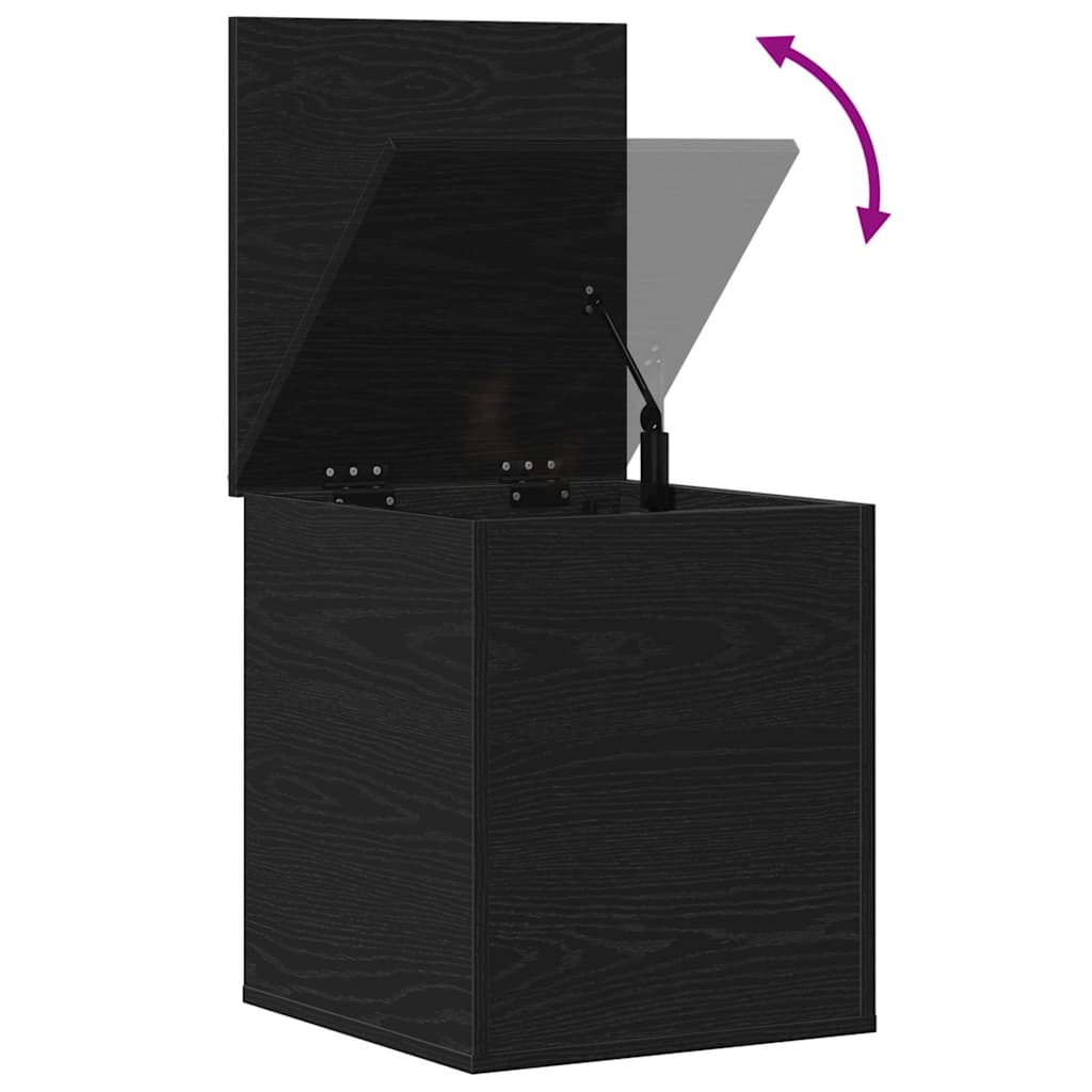 Aufbewahrungsbox Schwarz Eichen-Optik 40 x 42 x 46 cm