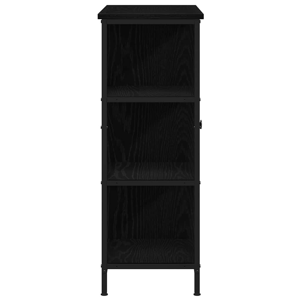 Sideboard Schwarz Eichen-Optik 70 x 30 x 80 cm