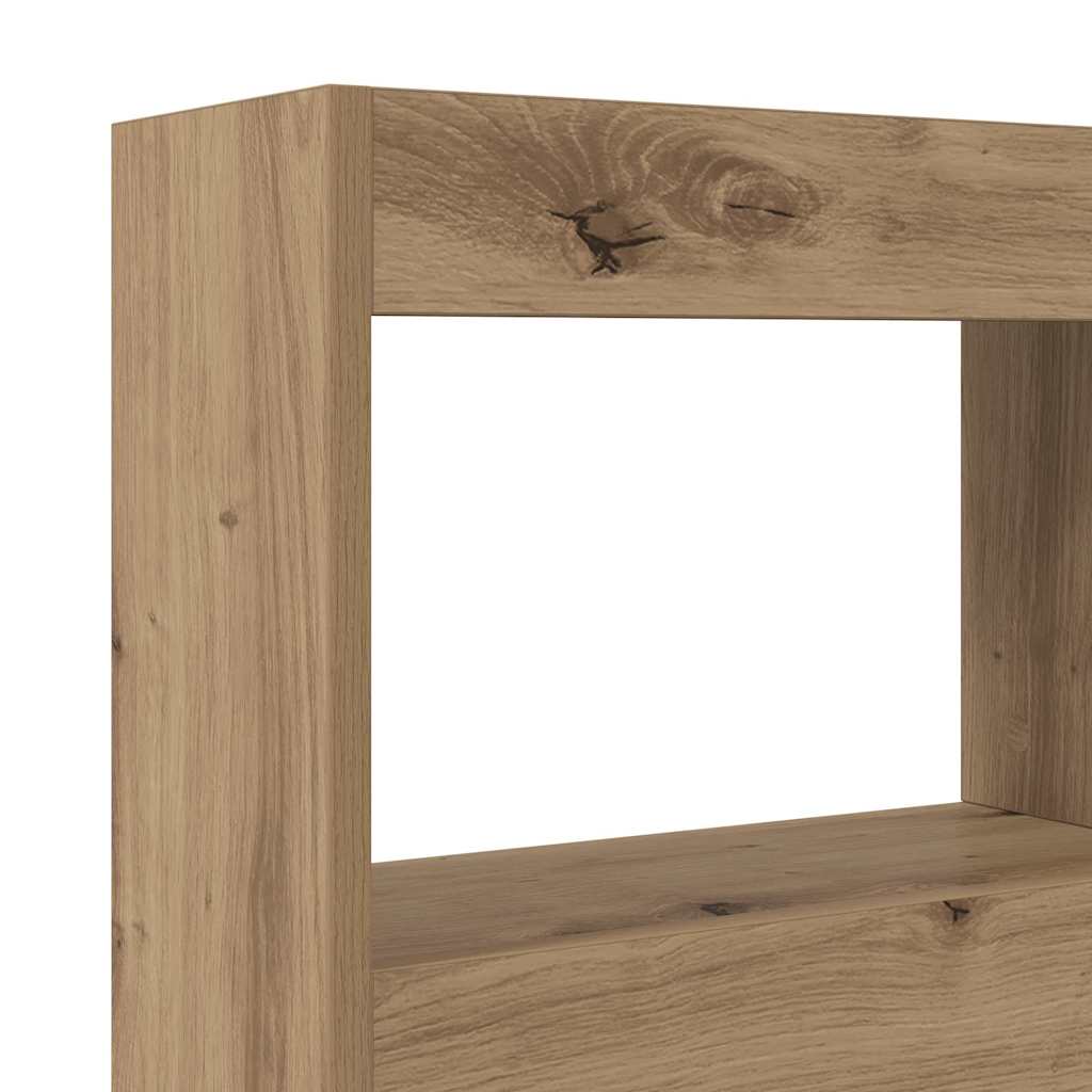 Kopfteil Artisan-Eiche 120 x 17 x 102 cm Holzwerkstoff