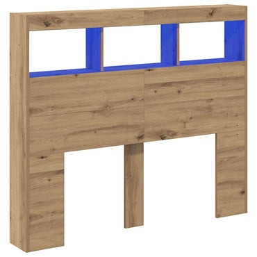 vidaXL Kopfteil Artisan-Eiche 120 x 17 x 102 cm Holzwerkstoff