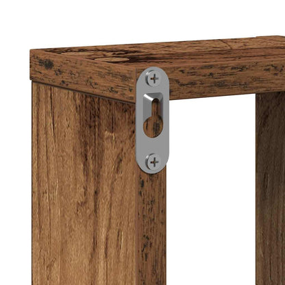vidaXL Étagère murale suspendue avec rangement en bois de récupération 104,5 x 43 x 10 cm