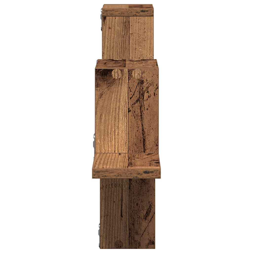 vidaXL Étagère murale suspendue avec rangement en bois de récupération 104,5 x 43 x 10 cm