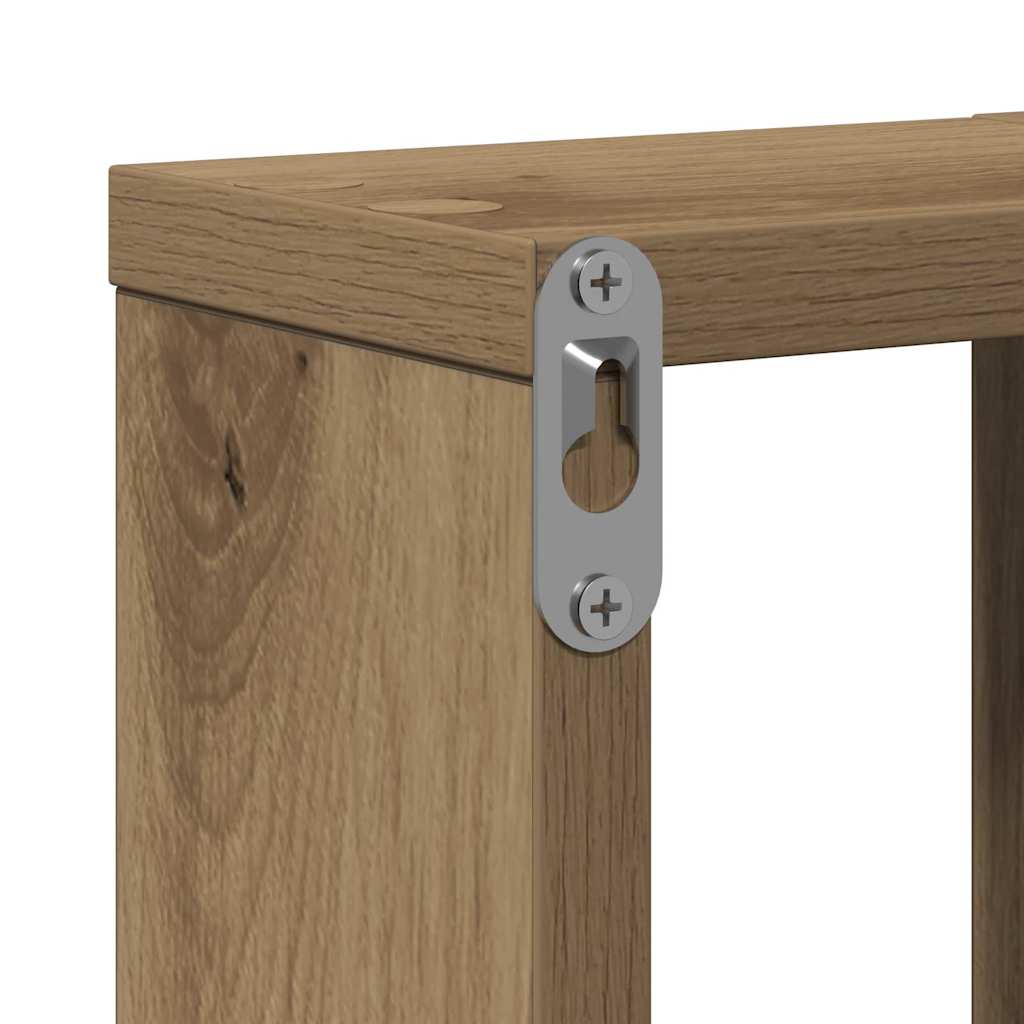 vidaXL Wandregal Wandmontiert Artisan-Eiche 104,5 x 43 x 10 cm