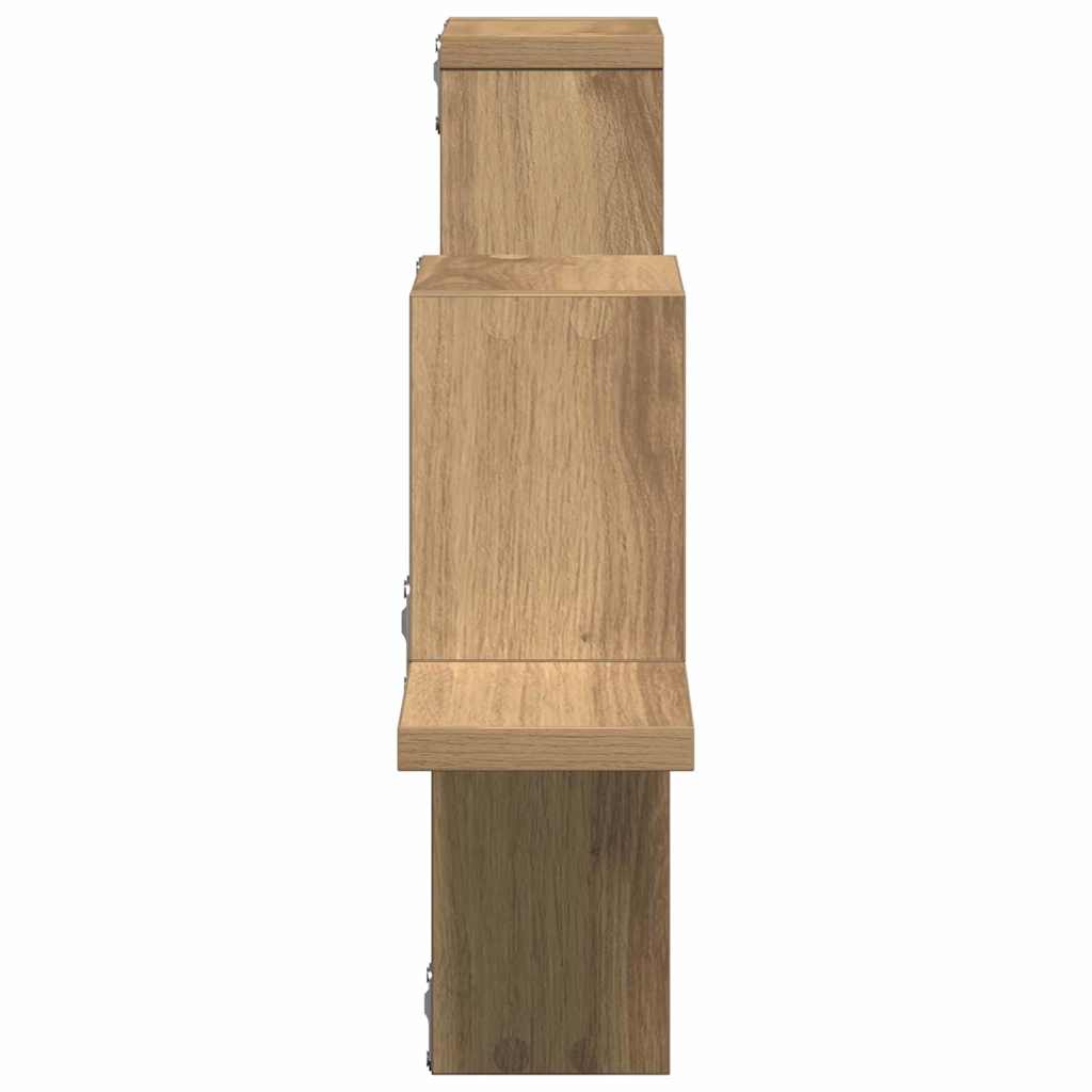 vidaXL Wandregal Wandmontiert Artisan-Eiche 104,5 x 43 x 10 cm