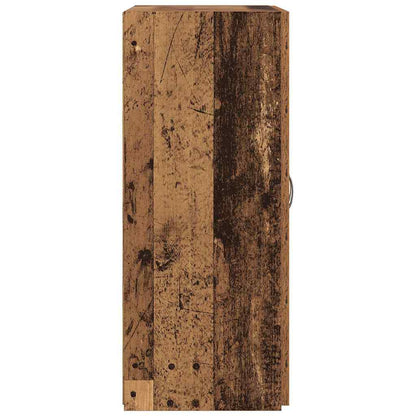 Büroschrank mit Regal Schwarz Eichen-Optik 70 x 32 x 77.5 cm