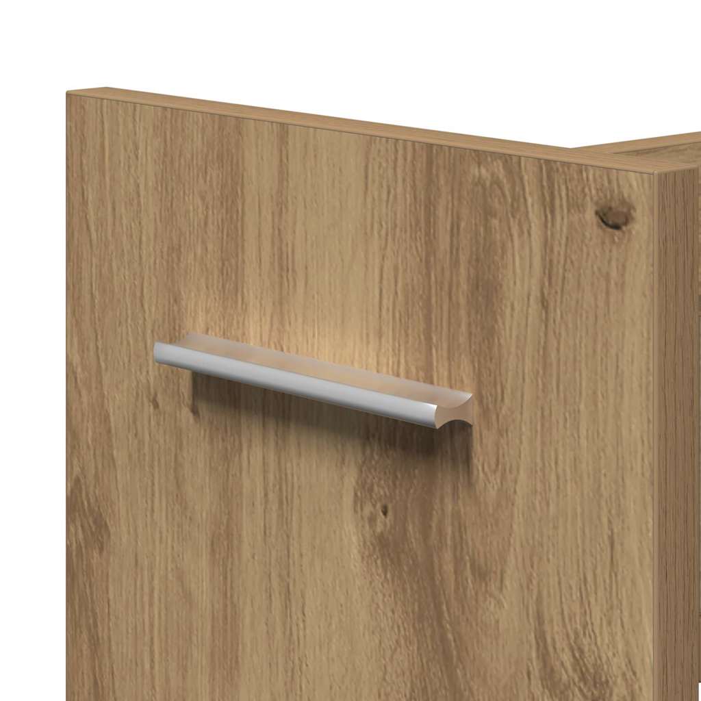 Schrank Mit Rad Artisan-Eiche 60 x 22 x 79 cm