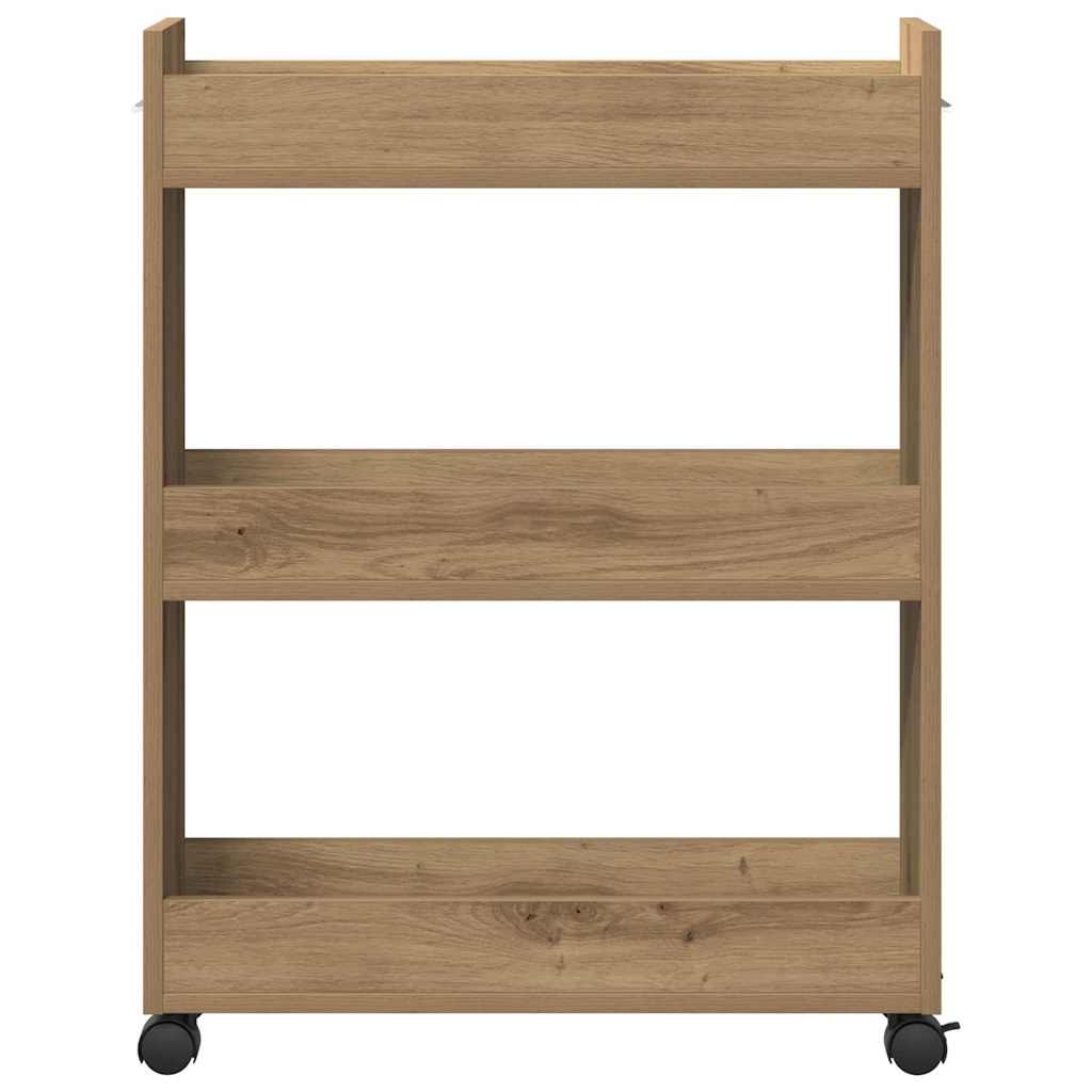 Schrank Mit Rad Artisan-Eiche 60 x 22 x 79 cm