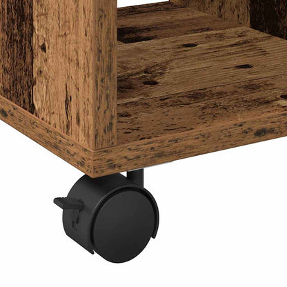 vidaXL Beistelltisch mit Regal Altholz 50 x 30 x 55 cm Holzwerkstoff