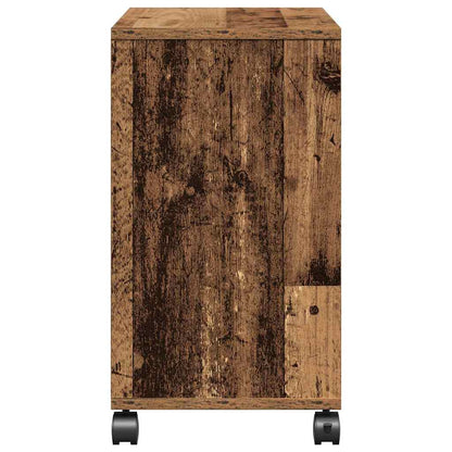 vidaXL Beistelltisch mit Regal Altholz 50 x 30 x 55 cm Holzwerkstoff