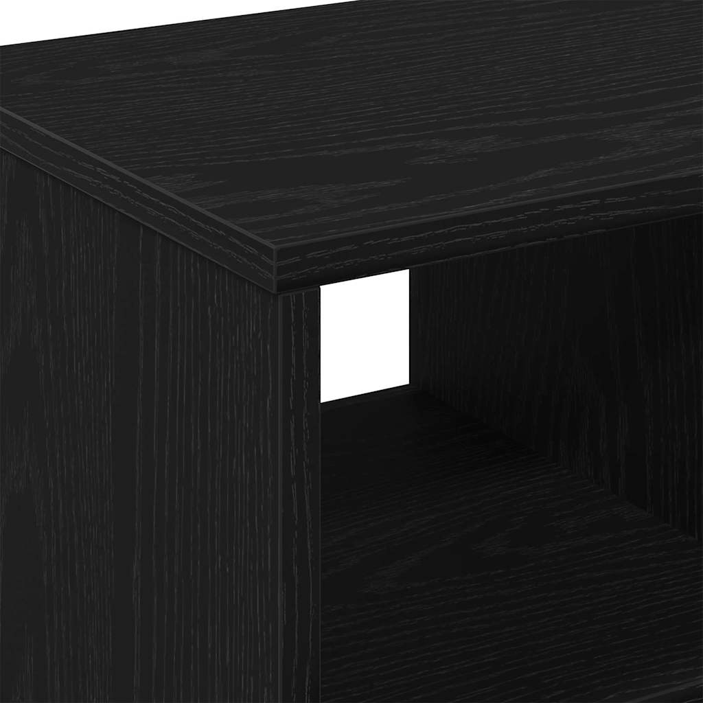 vidaXL Beistelltisch mit Regal Schwarz Eichen-Optik 50 x 30 x 55 cm