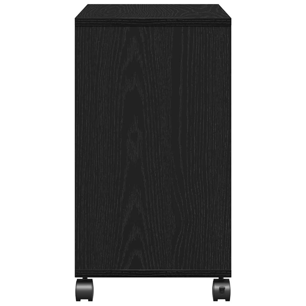 vidaXL Beistelltisch mit Regal Schwarz Eichen-Optik 50 x 30 x 55 cm