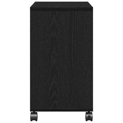 vidaXL Beistelltisch mit Regal Schwarz Eichen-Optik 50 x 30 x 55 cm