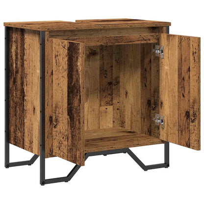 vidaXL Waschbeckenschrank Altholz 60 x 35 x 60 cm Holzwerkstoff
