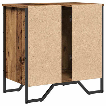 vidaXL Waschbeckenschrank Altholz 60 x 35 x 60 cm Holzwerkstoff