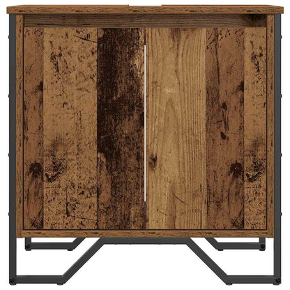 vidaXL Waschbeckenschrank Altholz 60 x 35 x 60 cm Holzwerkstoff