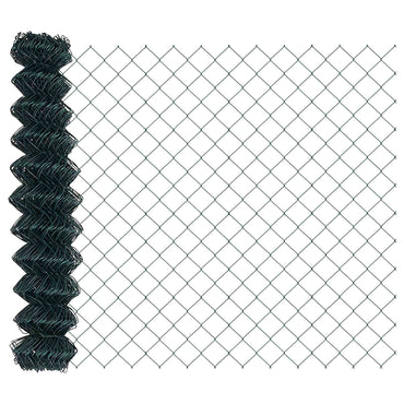 vidaXL Kettenzaun Grün 10 x 1,4 m Stahl