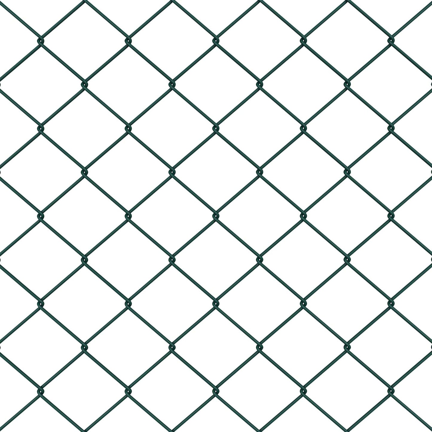 vidaXL Kettenzaun Grün 10 x 1,6 m Stahl