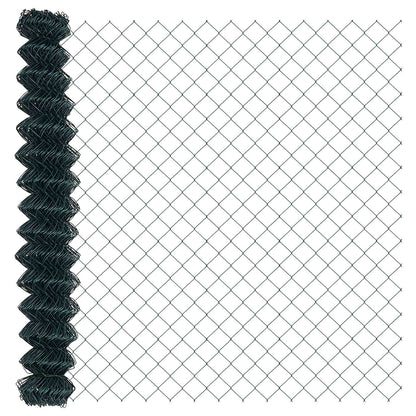 vidaXL Kettenzaun Grün 10 x 1,6 m Stahl