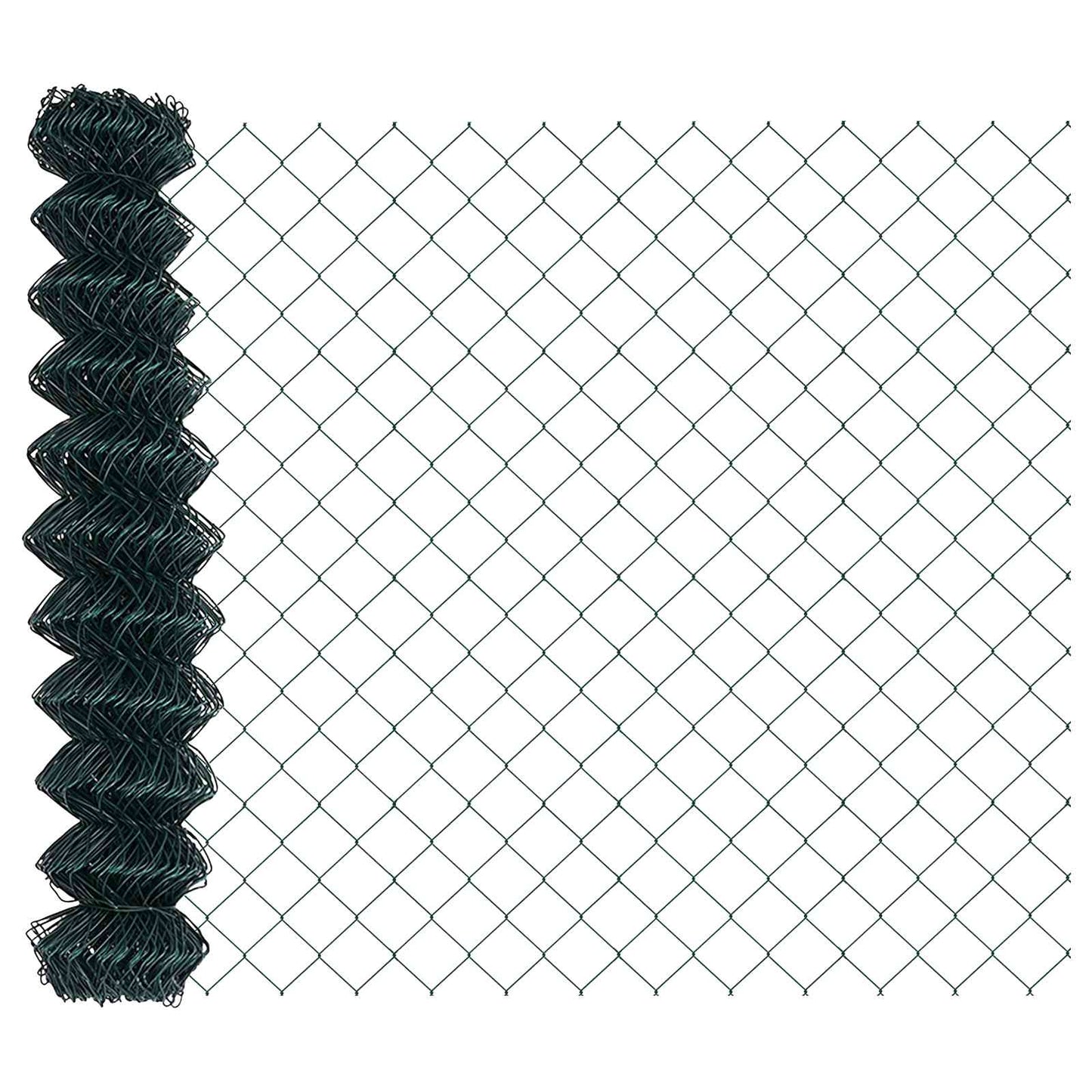 vidaXL Kettenzaun Grün 10 x 1,2 m Stahl