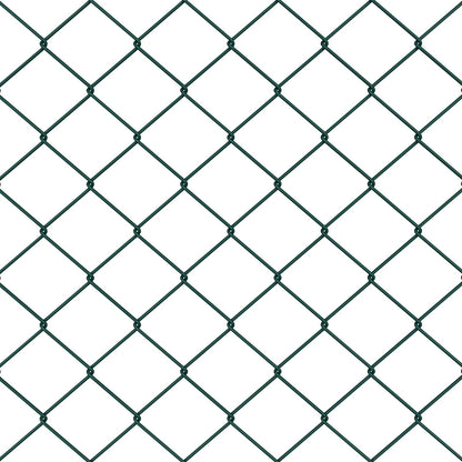 vidaXL Kettenzaun Grün 10 x 1,5 m Stahl
