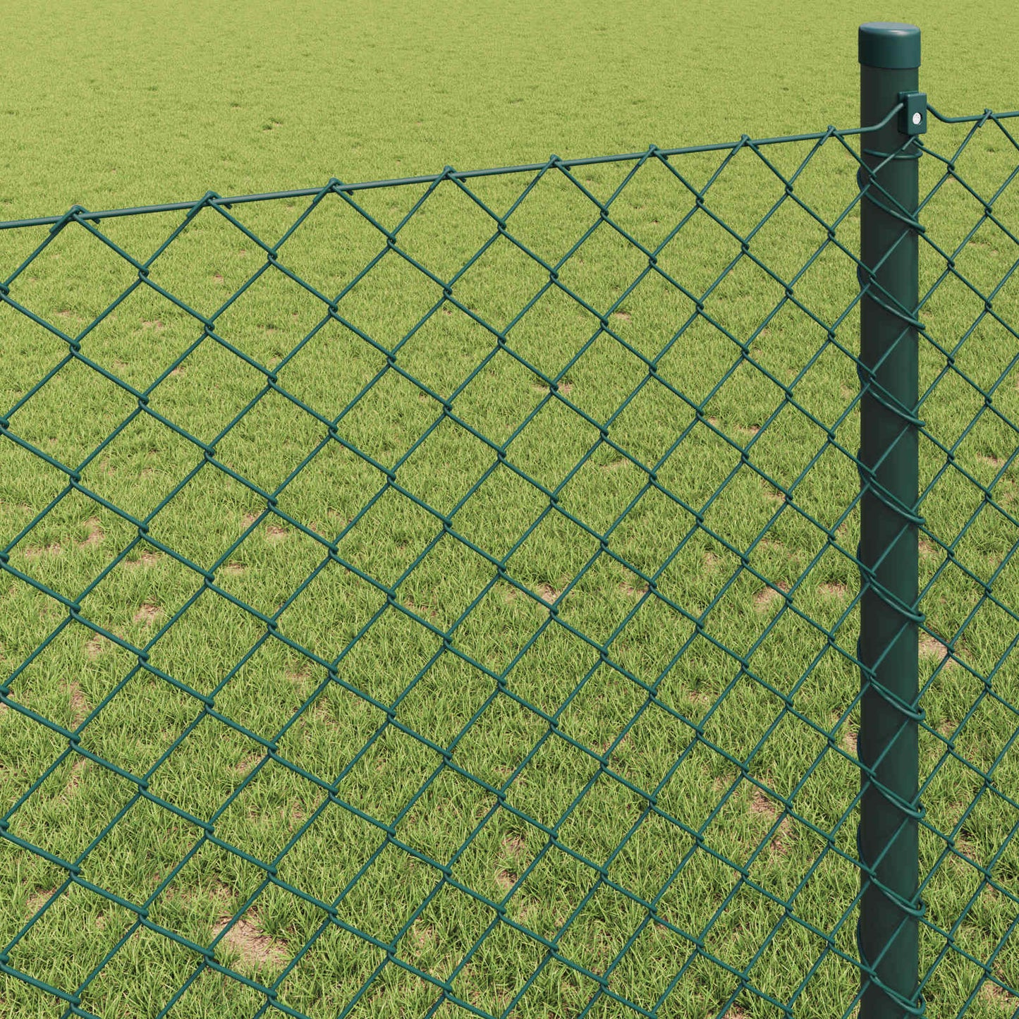 vidaXL Kettenzaun Grün 25 x 0,4 m Stahl