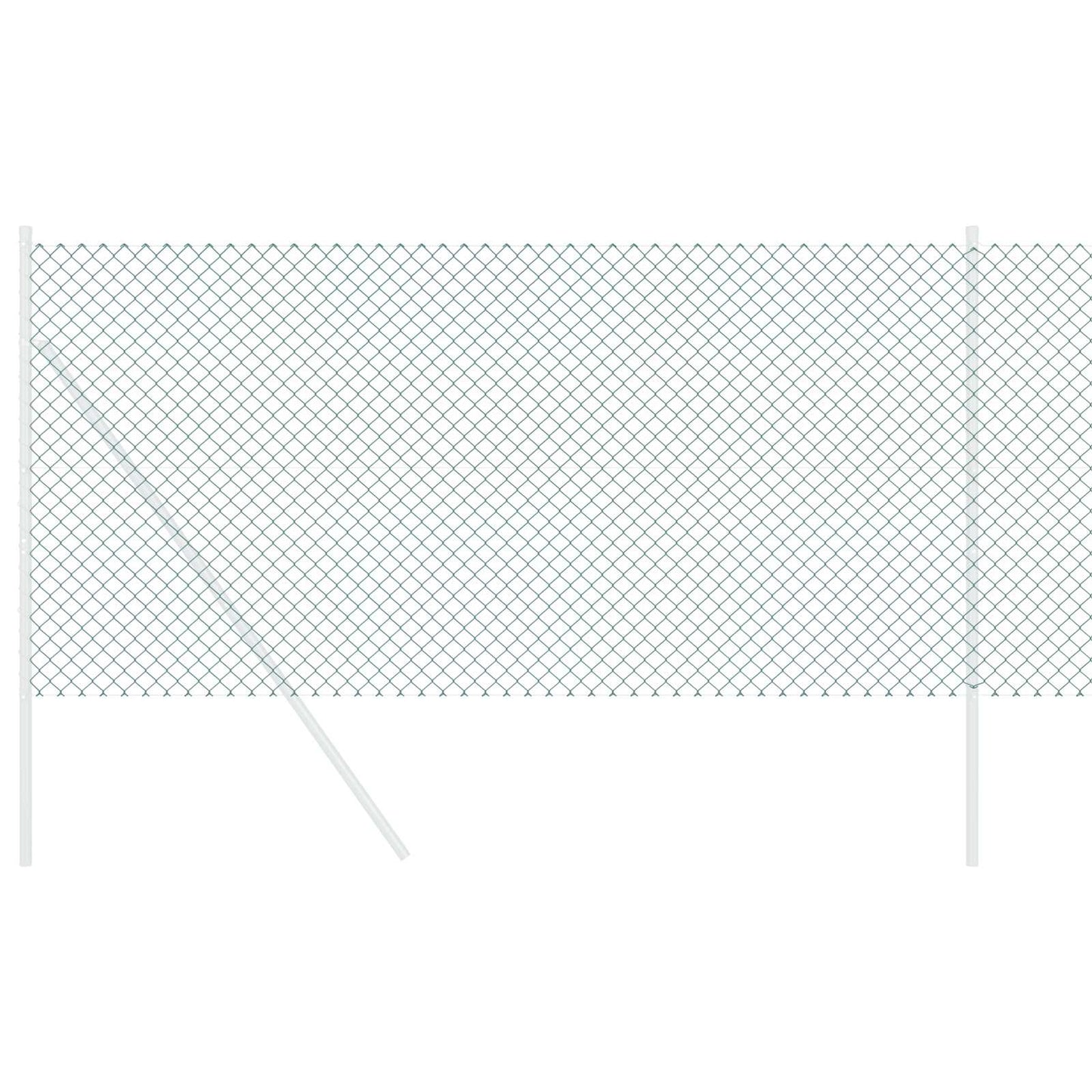 vidaXL Kettenzaun Grün 25 x 0,6 m Stahl
