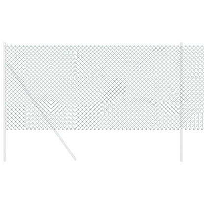 Kettenzaun Grün 25 x 1,4 m Stahl