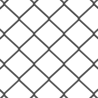 vidaXL Kettenzaun Grau 25 x 0,4 m Stahl