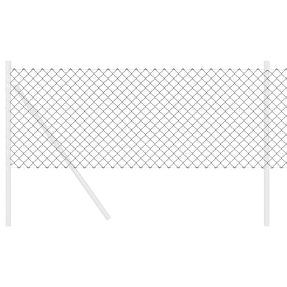 vidaXL Kettenzaun Grau 25 x 0,6 m Stahl