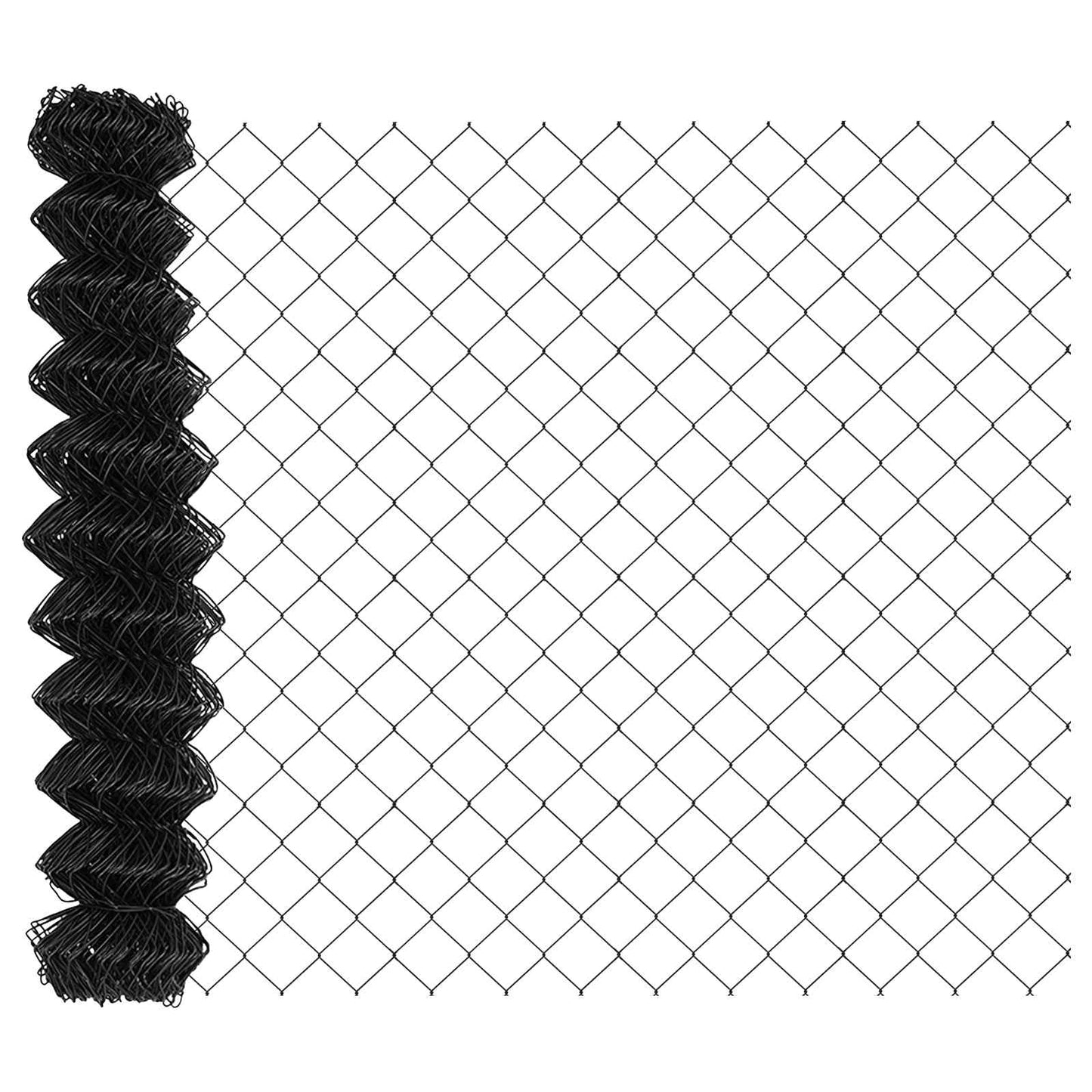 vidaXL Kettenzaun Grau 25 x 1,2 m Stahl