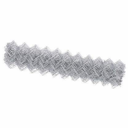 vidaXL Kettenzaun Silber 10 x 1,2 m Verzinkter Stahl