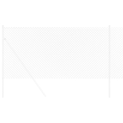 Kettenzaun Silber 10 x 1,4 m Verzinkter Stahl