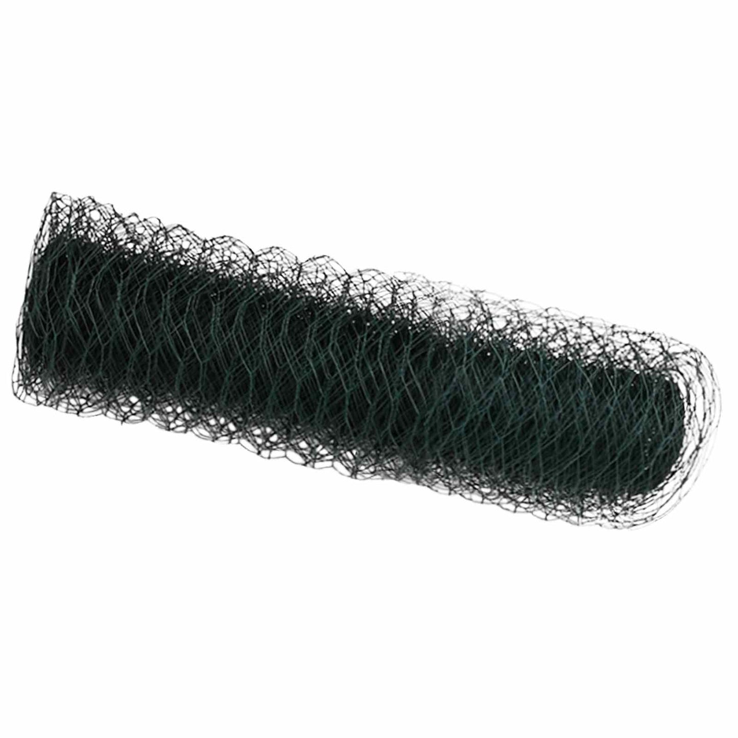 vidaXL Hexagonzaun Grün 0,4 x 10 m PVC