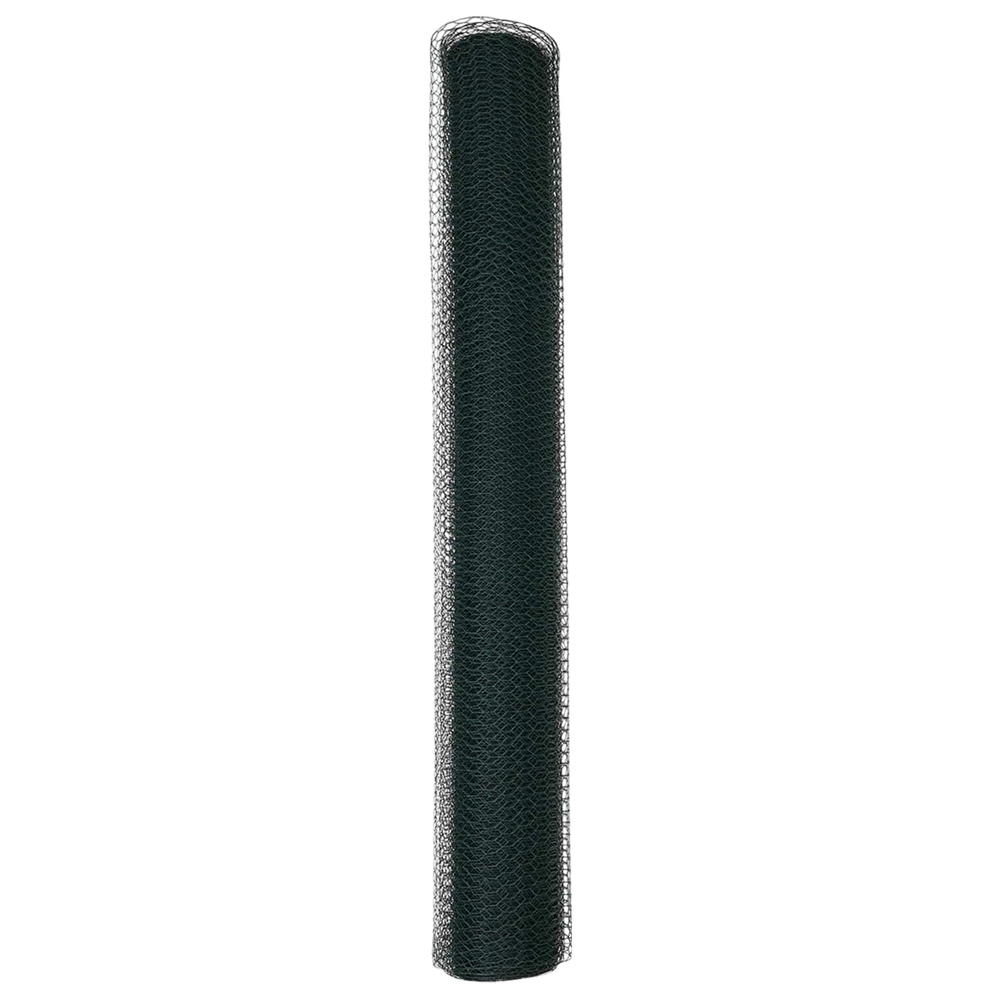 vidaXL Hexagonzaun Grün 1 x 10 m PVC