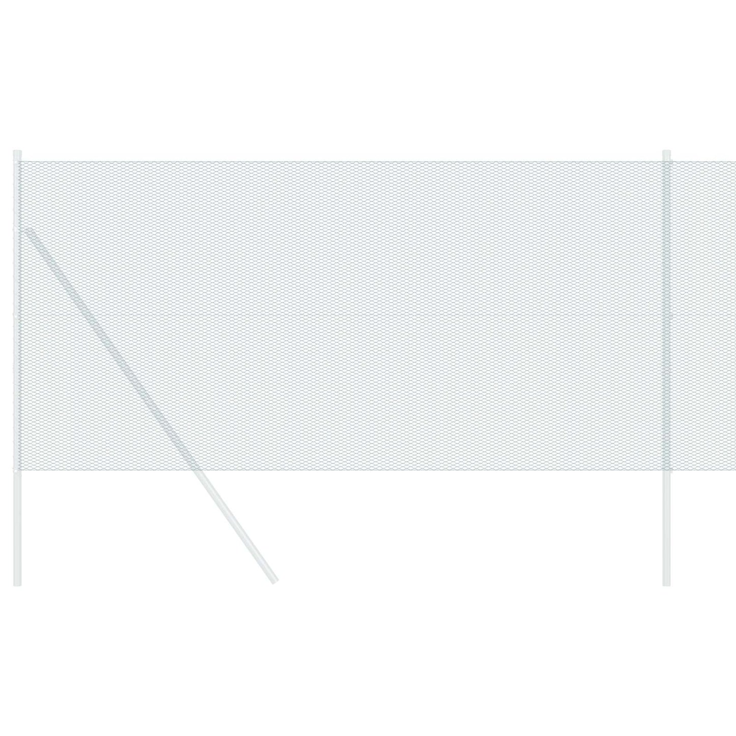 vidaXL Hexagonzaun Grün 1 x 10 m PVC
