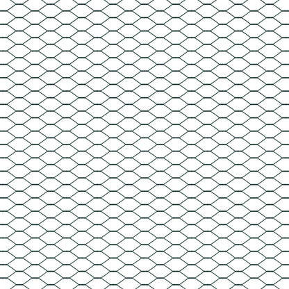 vidaXL Hexagonzaun Grün 1 x 10 m PVC