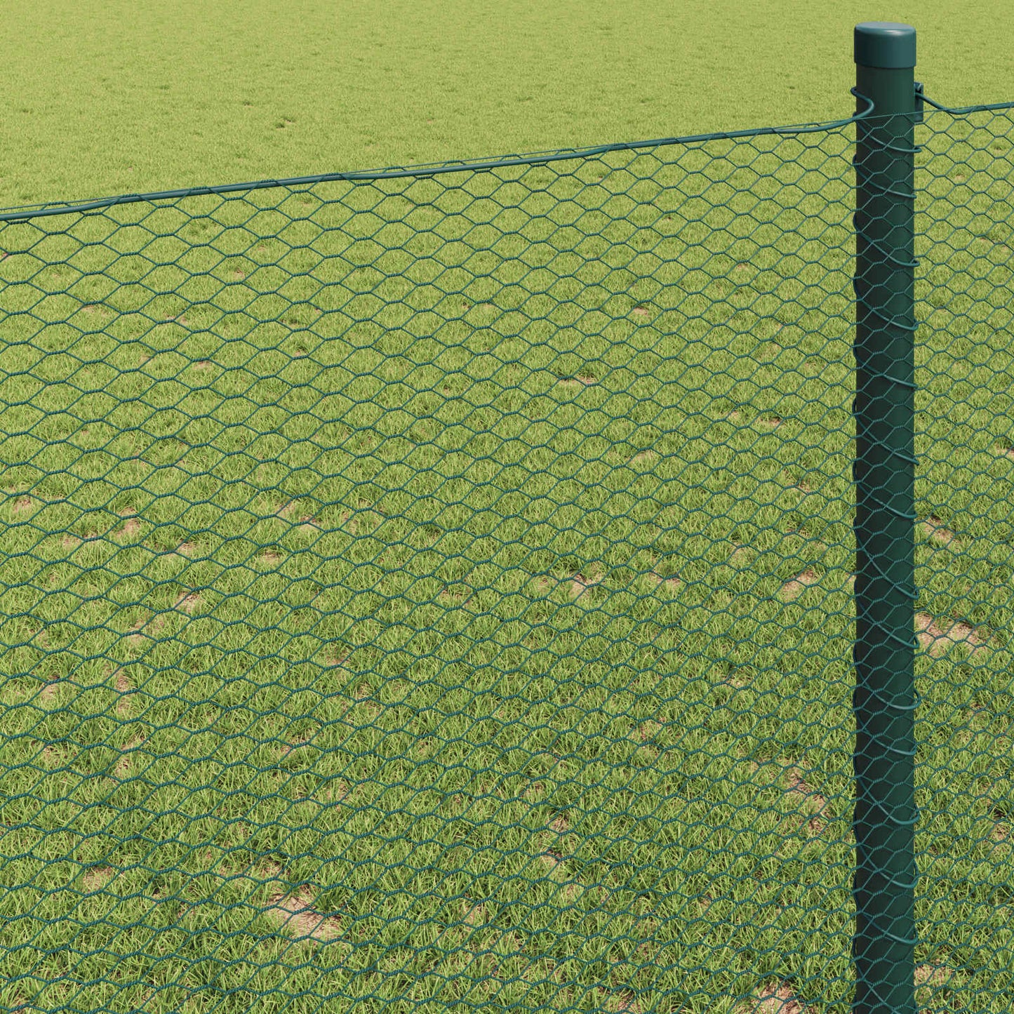 Hexagonzaun Grün 1,2 x 10 m PVC